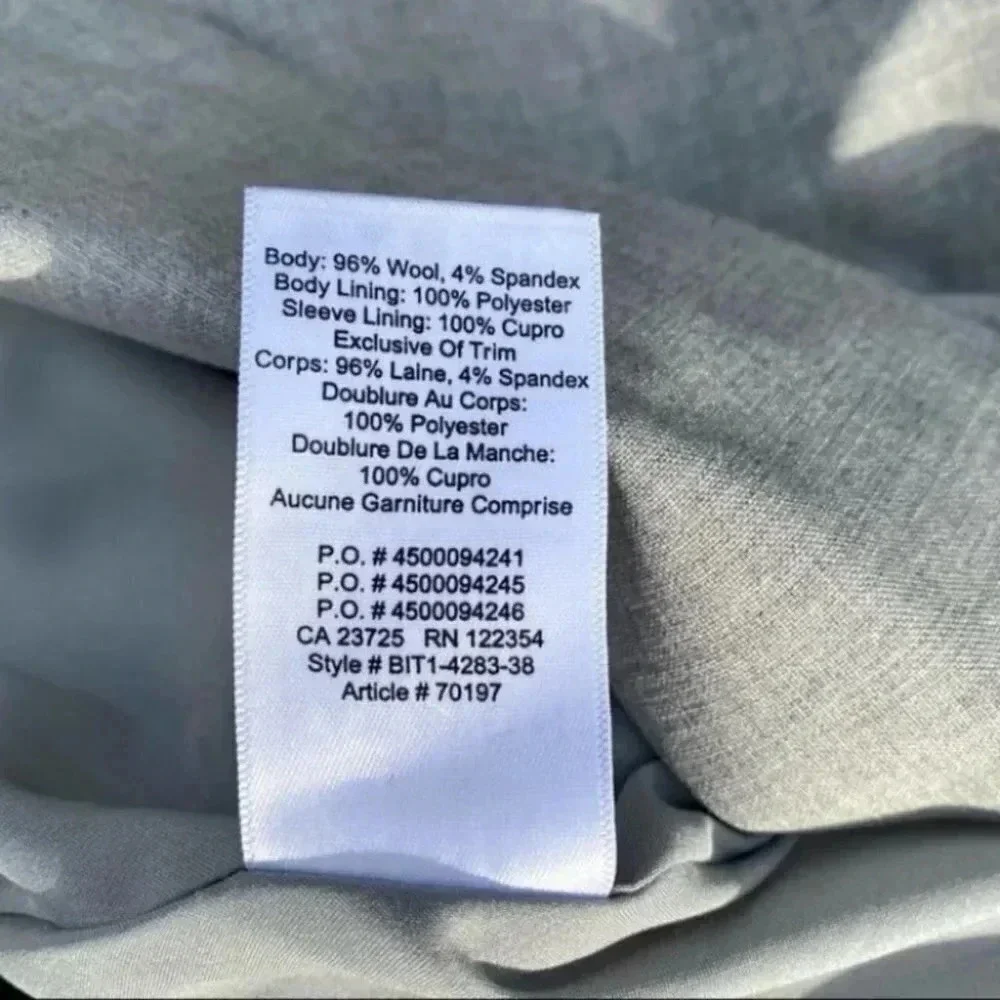 NWT Aritzia Babaton Christos Oversized Blazer Jacket in Grey